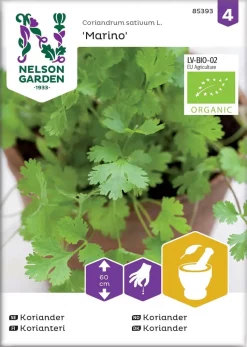 Nelson Garden Siemen Korianteri, Marino, Luomu