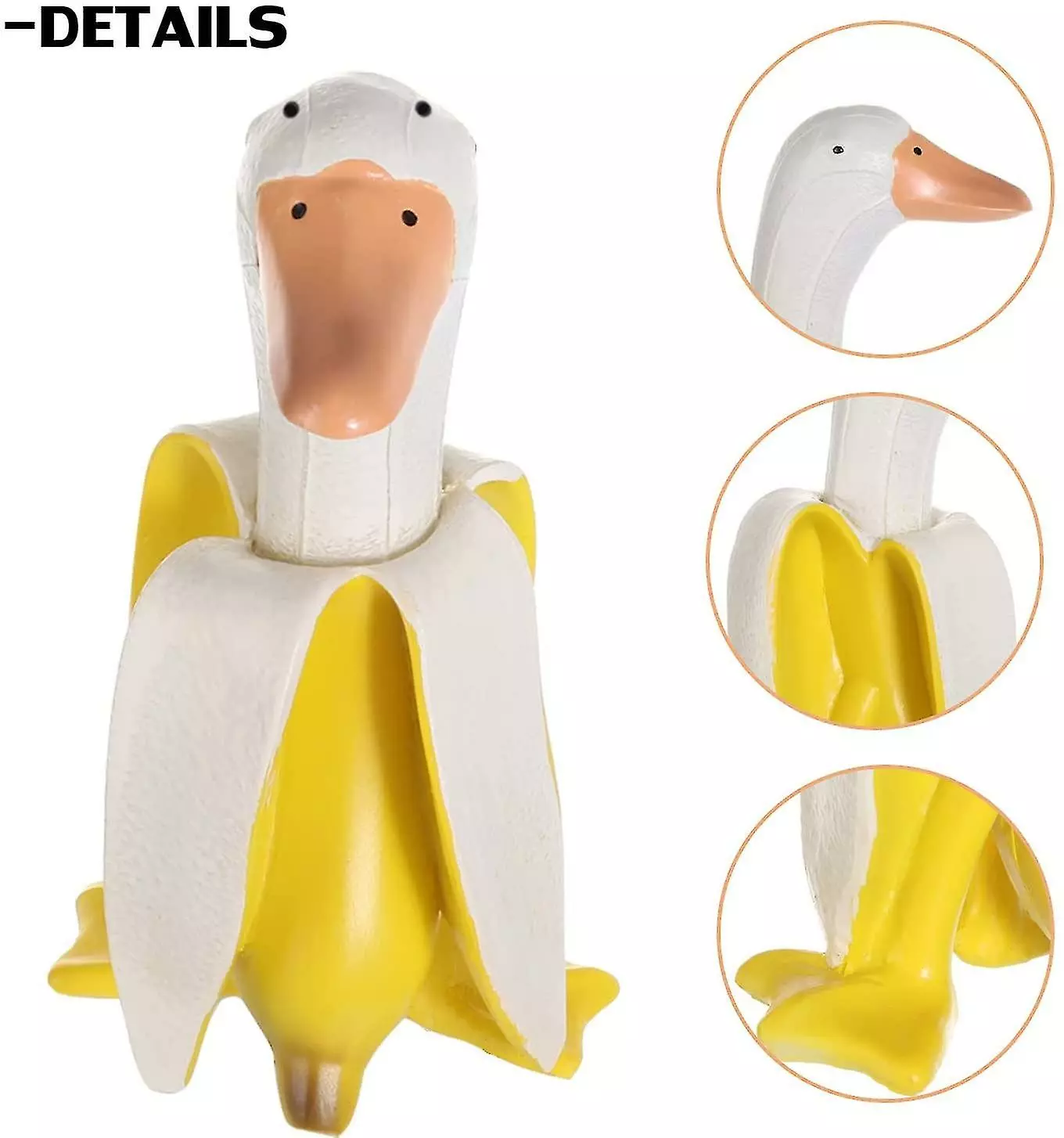 Qian Creative Banana Duck Art Statue Cute Whimsical Peeled Banana Duck Garden Yard Outdoor Decor 4 Qian Creative Banana Duck Art Statue Cute Whimsical Peeled Banana Duck Garden Yard Outdoor Decor - Image 2