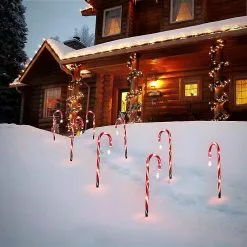 Wgthhk Solar Garden Light,cane Light,christmas Decoration Candy Cane -Piha myymälä 186644725 max