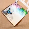 Abphqto Butterfly In Japanese Rock Garden Sakura Blossoms Chair Pad Seat Cushion Chair Cushion Floor Cushion 45x45 Cm