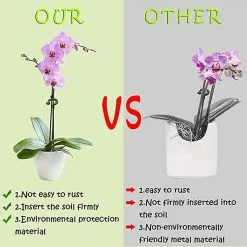 Cumdel Reusable Garden Plant Stake Durable Single Stem Plant Support Practical Gardening Tools Easy To Use