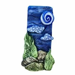 Cumdel Starry Sky Ocean Garden Sculpture Decoration Wall Art Resin Statue Door Yard Decorative Ornament