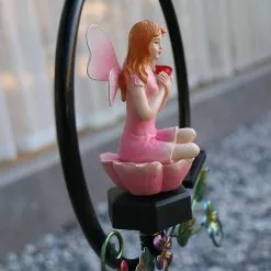 Cumdel Solar Garden Lamp Decorative Resin Flower Fairy Statue Hanging Ornament Waterproof Outdoor Lawn -Piha myymälä 277591946 max