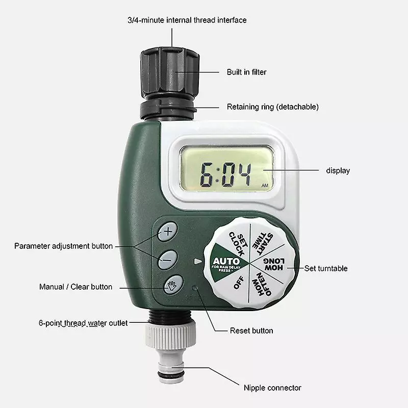 Cumdel Sprinkler Timer Outdoor Faucet Drip Irrigation Lawn Automatic Watering System For Garden Yard 6 Cumdel Sprinkler Timer Outdoor Faucet Drip Irrigation Lawn Automatic Watering System For Garden Yard - Image 4