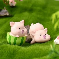 Cumdel Cute Piggy Micro Landscape Ornament Multipurpose Mini Animals Figurines For Home Garden Decoration -Piha myymälä 277593039 max