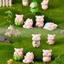 Cumdel Cute Piggy Micro Landscape Ornament Multipurpose Mini Animals Figurines For Home Garden Decoration -Piha myymälä 277593052 max