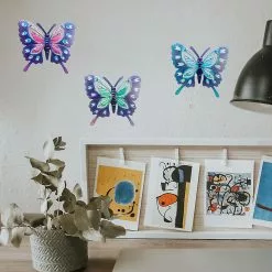 Cumdel 3d Metal Butterfly Decor Inspirational Wall Decor For Home Bedroom Living Room Office Garden Hanging -Piha myymälä 277593967 max