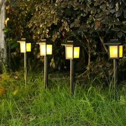 Cumdel Solar Garden Light Simulation Flame Light Outdoor Household Waterproof Led Lawn Light Villa -Piha myymälä 277593996 max