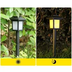 Cumdel Solar Garden Light Simulation Flame Light Outdoor Household Waterproof Led Lawn Light Villa -Piha myymälä 277594002 max