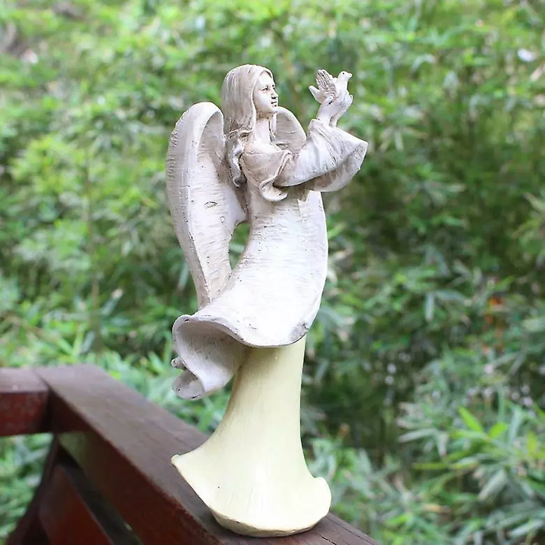 Cumdel Outdoor Angel Girl Statue Modern Simple Resin Handicraft Ornament For Home Living Room Garden 4 Cumdel Outdoor Angel Girl Statue Modern Simple Resin Handicraft Ornament For Home Living Room Garden - Image 2
