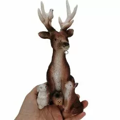 Cumdel Deer Statue With Solar Light Hand Painted Animals Resin Ornament For Home Garden Courtyard 9 Cumdel Deer Statue With Solar Light Hand Painted Animals Resin Ornament For Home Garden Courtyard -Piha myymälä 277595083 max