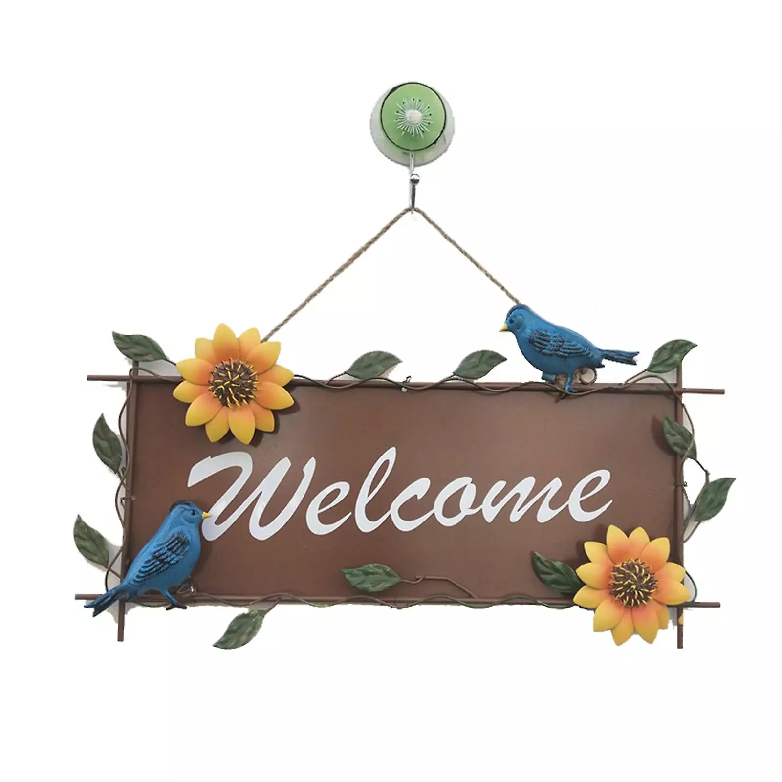 Cumdel Metal Welcome Sign With Sunflower & Bird Decor Vintage Wall Hanging Gates Plaque Garden Ornament 3 Cumdel Metal Welcome Sign With Sunflower & Bird Decor Vintage Wall Hanging Gates Plaque Garden Ornament