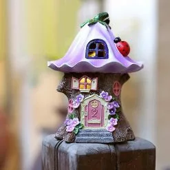 Cumdel Outdoor Decorations Crafts Solar House Lights Balcony Decoration Courtyard Garden Layout Resin -Piha myymälä 277595716 max