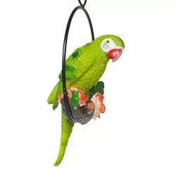 Cumdel Tropical Garden Statue Simulation Parrot Birds Perching On Ring Resin Hanging Ornament For Home -Piha myymälä 277596391 max