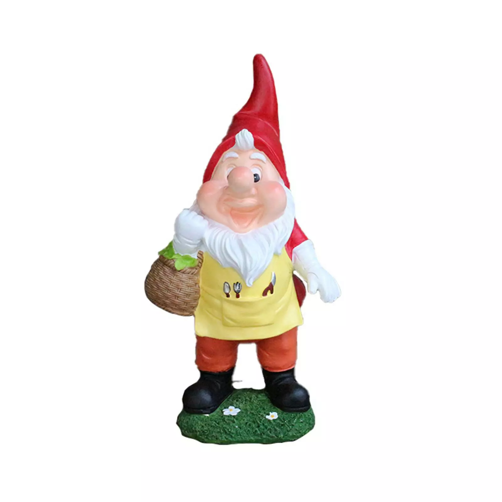 Cumdel Garden Gnome Statue Resin Dwarf Carrying A Basket Figurine Cartoon Fairy Tales Small Home Ornament 3 Cumdel Garden Gnome Statue Resin Dwarf Carrying A Basket Figurine Cartoon Fairy Tales Small Home Ornament