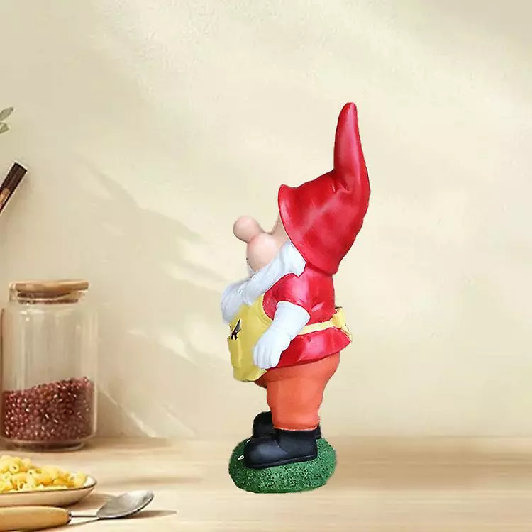 Cumdel Garden Gnome Statue Resin Dwarf Carrying A Basket Figurine Cartoon Fairy Tales Small Home Ornament 5 Cumdel Garden Gnome Statue Resin Dwarf Carrying A Basket Figurine Cartoon Fairy Tales Small Home Ornament - Image 3