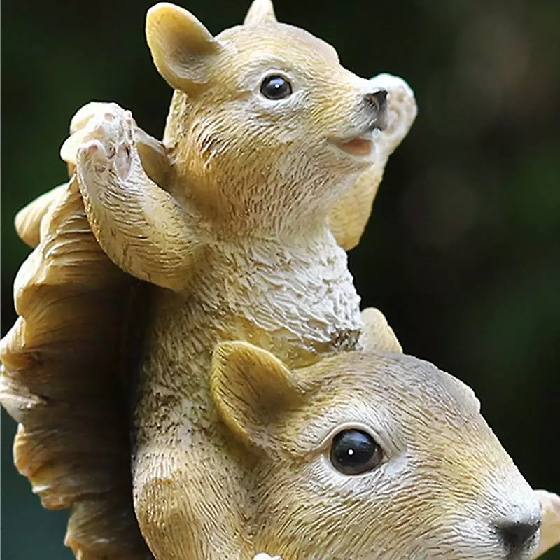 Cumdel Squirrel Welcome Card Garden Welcome Decoration Kindergarten Courtyard Decoration Resin Crafts 6 Cumdel Squirrel Welcome Card Garden Welcome Decoration Kindergarten Courtyard Decoration Resin Crafts - Image 4