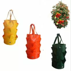 Cumdel Garden Strawberry Planting Growing Bag Multi-mouth Container Bags For Growing Plant Flower Herb -Piha myymälä 277601565 max