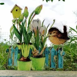 Cumdel Acrylic Garden Bird Decoration Simulation Painted Bird Hanging Ornament For Window Courtyard Balcony -Piha myymälä 277601768 max