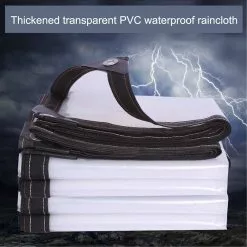 Cumdel Heavy Duty Clear Tarp Multi-purpose Garden Rainproof Membrane Emergency Rain Shelter Outdoor Cover 9 Cumdel Heavy Duty Clear Tarp Multi-purpose Garden Rainproof Membrane Emergency Rain Shelter Outdoor Cover -Piha myymälä 277602457 max