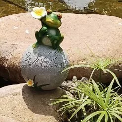 Cumdel Green Frog Ormament Durable Washable Water-proof Garden Ormament For Counrtyard Entrance Living -Piha myymälä 277602498 max