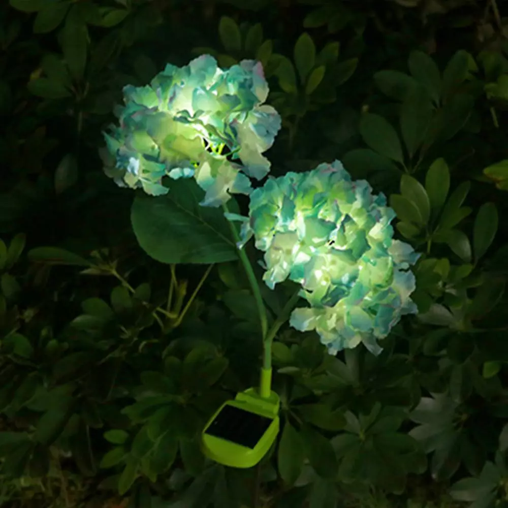 Cumdel Solar Hydrangea Lamp Artificial Flower Bright Garden Lawn Decoration Lamp 4 Cumdel Solar Hydrangea Lamp Artificial Flower Bright Garden Lawn Decoration Lamp - Image 2