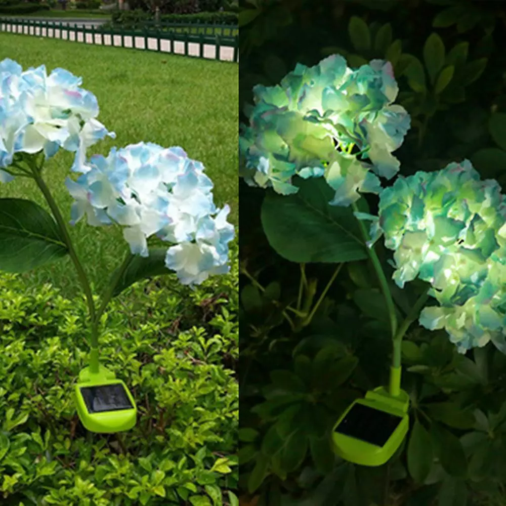 Cumdel Solar Hydrangea Lamp Artificial Flower Bright Garden Lawn Decoration Lamp 7 Cumdel Solar Hydrangea Lamp Artificial Flower Bright Garden Lawn Decoration Lamp - Image 5