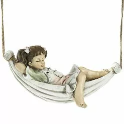 Cumdel Retro Hanging Cartoon Character Statue Handmade Resin Figures Ornament For Home Garden Courtyard