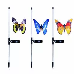 Cumdel Solar Butterfly Ground Plug Light Waterproof Solar Powered Butterfly Light Suitable For Garden