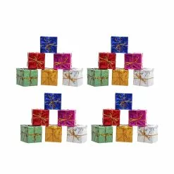 Toyvian 120pcs Christmas Ornaments Christmas Decorations Christmas Tree Gift Package Pendant Mini Gifts Box Pendants Christmas Foam Ornaments For Party Garden