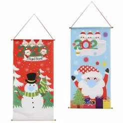 Toyvian 2pcs Hangings Santa Claus Festive Creative Hanging Flags Hanging Ornaments Garden Flags For Party Christmas -Piha myymälä 280855335 max