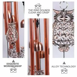 Toyvian Garden Home Decoration Delicate Decorative Brass Wind Chime Metal Crafts Ornaments Hanging Pendant For Car -Piha myymälä 281799304 max