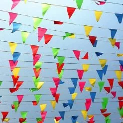 Unbranded Pennant Banner 80 Meters Triangle Pennants Triangle Double Triangle Flag For Decorating Garden Wedding Birthday Party Indoor Outdoor -Piha myymälä 282483248 max