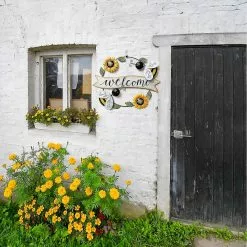 Unbranded Sunflower And Bee Metal Welcome Sign Wall Decor, Sunflower And Beetle Metal Hanging Wall Decor For Indoor Outdoor Garden (sunflower Yellow Bee) 10 Unbranded Sunflower And Bee Metal Welcome Sign Wall Decor, Sunflower And Beetle Metal Hanging Wall Decor For Indoor Outdoor Garden (sunflower Yellow Bee) -Piha myymälä 282485320 max