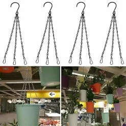 Unbranded Hanging Chain Plant Basket Garden Clips Flower Chains