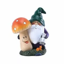 Unbranded Cross-border Solar Light Garden Mushroom Dwarf Ornament Outdoor Decoration, 1 Piece, Color As Picture