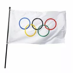Unbranded Foldable Olympic Games Five Ring Flag Thicker Polyester Banner For Garden Courtyard -Piha myymälä 288343584 max