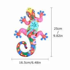 Toyvian 2pcs Rustproof Iron Gecko Wall Decoration Metal Lizard Ornament For Home Garden -Piha myymälä 292630000 max