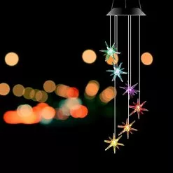 Unbranded Outdoor Wind Chimes, Star Led Lights Change Color, Wind Chimes Are Unique Outdoor Waterproof, Used For Garden And Terrace Home Decoration -Piha myymälä 293771702 max