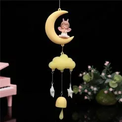 Unbranded Resin Windchime Pendant For Indoor/ Outdoor Garden Kids Room Home Decoration Ornament - Pink -Piha myymälä 293771758 max