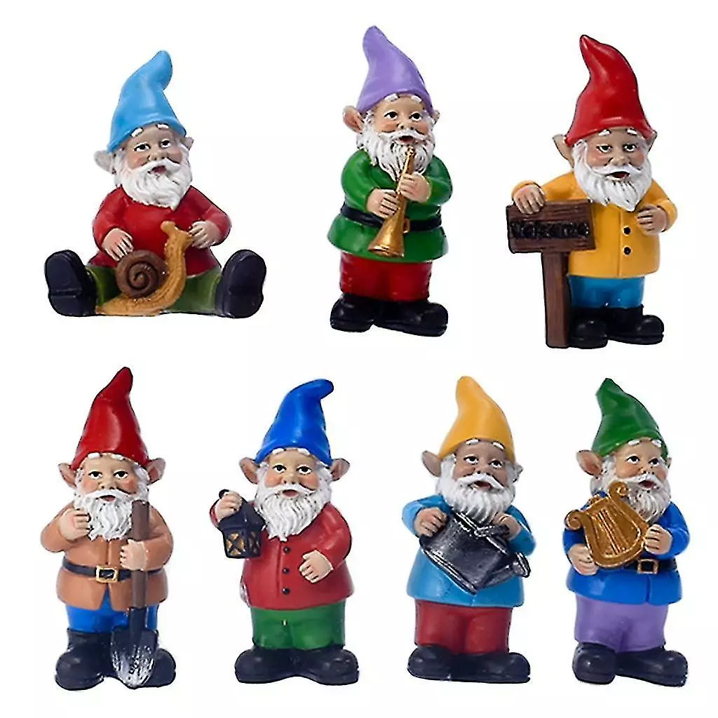 Unbranded Resin Garden Gnome Statue Decoration 3 Unbranded Resin Garden Gnome Statue Decoration