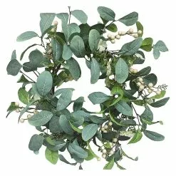 Unbranded Leaves Faux Eucalyptus Porch Farmhouse Patio Garden Festival Celebration Window Party Home Decor