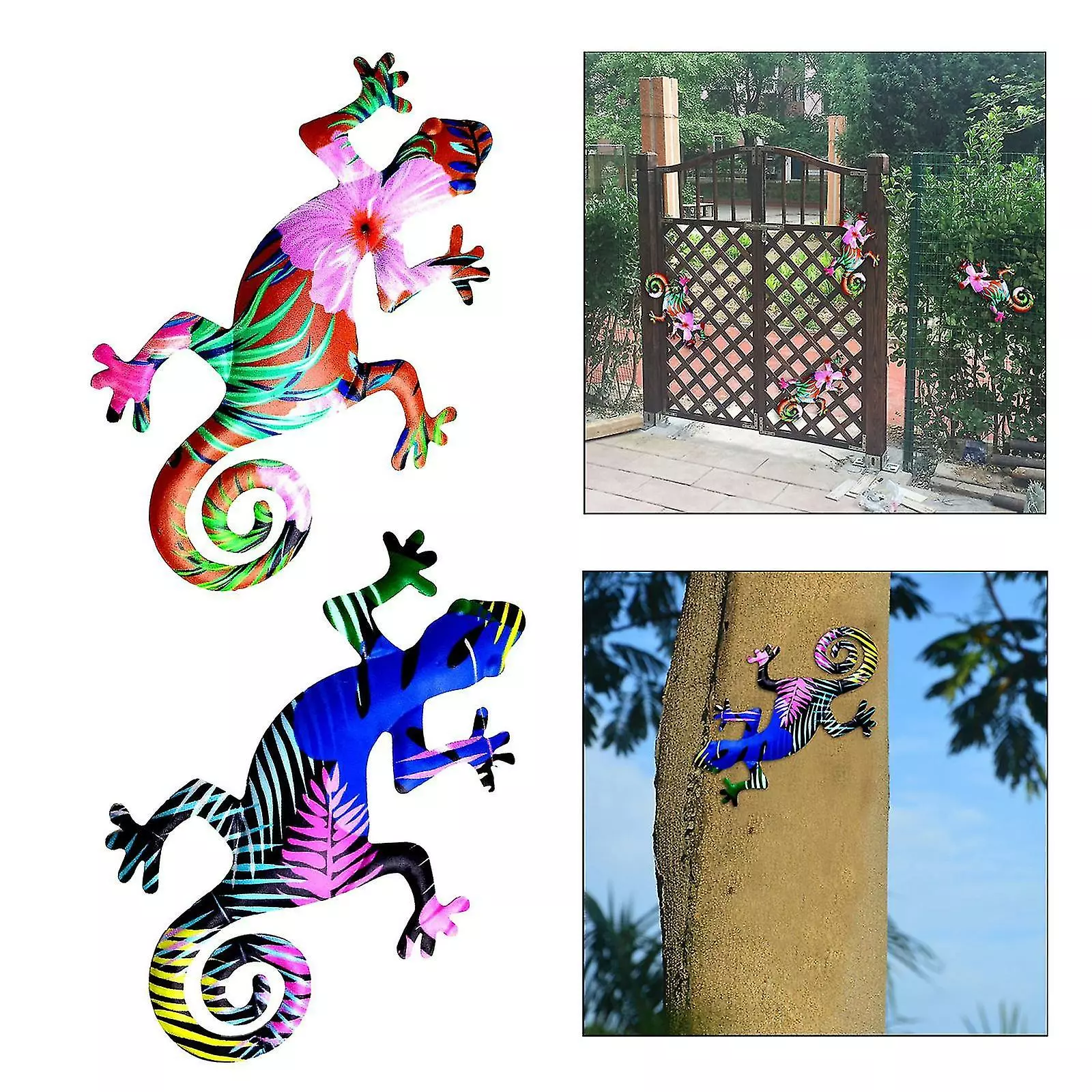 Unbranded Metal Gecko Yard Garden Outdoor Statues Home Wall Decoration Sculpture Ornaments 7 Unbranded Metal Gecko Yard Garden Outdoor Statues Home Wall Decoration Sculpture Ornaments - Image 5