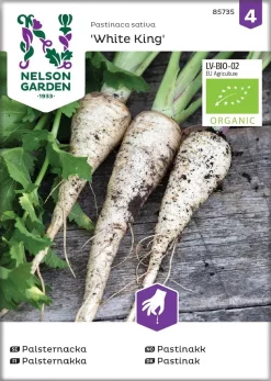 Nelson Garden Siemen Palsternakka, White King, Luomu