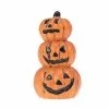 Toyvian Micro Landscape Halloween Three Pumpkin Heads Cresin Craft Decorative Diy Miniature Material Ornament For Moss Garden Flowerpot