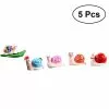 Toyvian 5pcs Miniatures Resin Snails Moss Micro Landscape Small Crafts Cute Ornaments For Home Mini House Fairy Garden Decoration -Piha myymälä 311059030 max