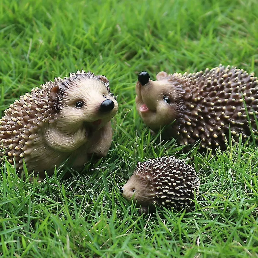 Unbranded Garden Animal Figurines - Cute Hedgehog Statuettes - Garden Sculpture - Outdoor Decorati 3 Unbranded Garden Animal Figurines - Cute Hedgehog Statuettes - Garden Sculpture - Outdoor Decorati