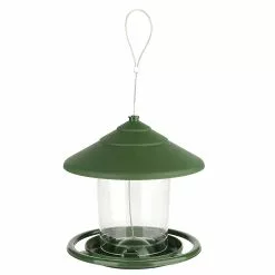 Toyvian Outdoor Automatic Feeding Bird Feeder With Hook Wild Garden Yard Decoration