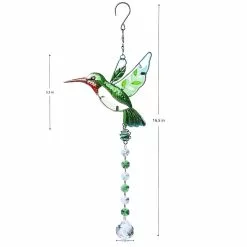 Unbranded Crystal Suncatcher Hummingbird Pendant Hanging Chandelier Rainbow Prism Manufacturer Window Ornament Sun Catcher Home Garden Decoration A -Piha myymälä 321814553 max