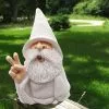 Unbranded Smoking Dwarf Statue Garden Gnome Resin Figurine Outdoor Ornaments Patio Yard Decor